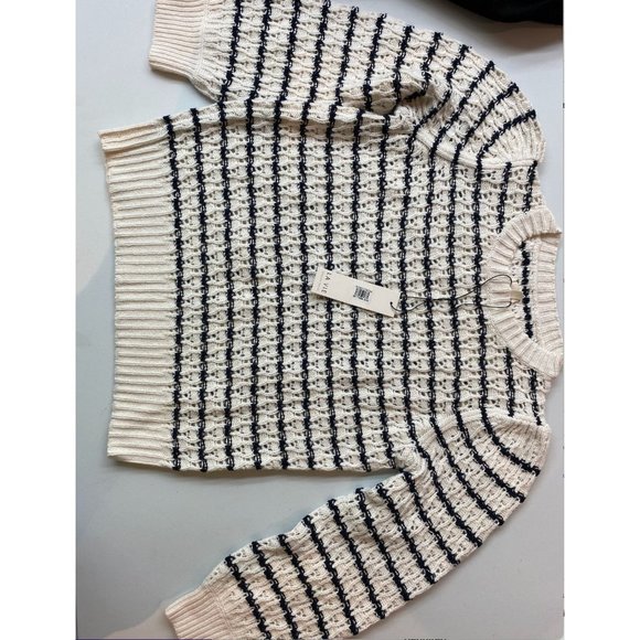 Stripe Sweater SIZE M. LA VIE REBECCA TAYLOR - Picture 2 of 7